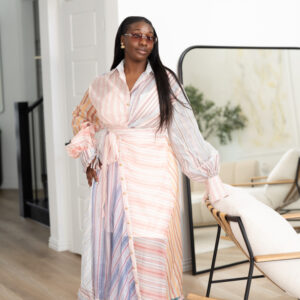 Sunset Harmony Stripe Maxi Dress
